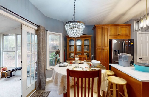 Lawrenceville Casa | Dog-friendly home with pool access plus a sunroom, washer/dryer, & AC
