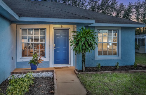 Wellington Casa | Dog-friendly home with pool, game room, AC, & washer/dryer