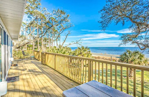Eastpoint Casa | Dog-friendly home with lovely water view, roomy deck, fast WiFi, central AC, W/D