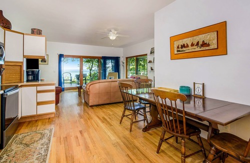 Lake Michigan Beach Casa | Dog-friendly home with lake views, wood stove, kayaks/SUPs, & W/D