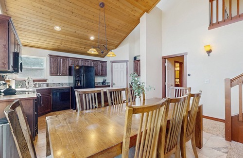 Coeur d'Alene Casa | Dog-friendly home with water views, deck, grill, wood stove, & private W/D