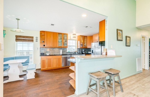Indian Beach Casa | Dog-friendly house with private pool, spacious deck, central AC, & washer/dryer