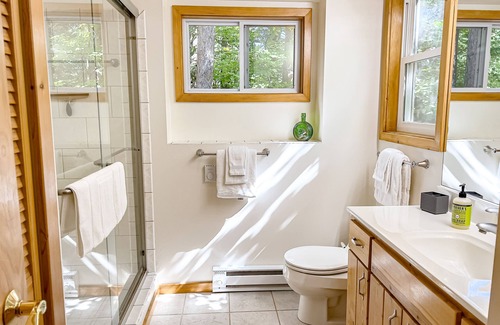 Minocqua Casa | Dog-friendly lakeside charmer with deck, dock access, & wood-burning fireplace