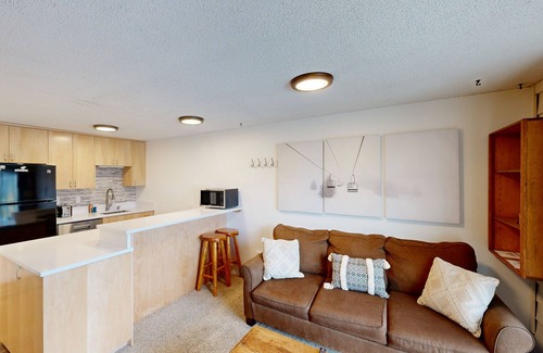 Sandpoint Casa | Dog-friendly mountain condo with fireplace & on-site sauna - walk to ski slopes