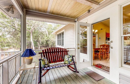 Bell Casa | Dog-friendly, riverfront home with screened porch, firepit, & private dock