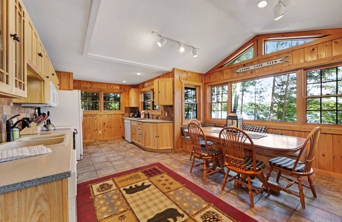 Manitowish Waters Casa | Dog-Friendly, Lakefront Home w/ Private Dock, Firepit, Sauna, & Free WiFi