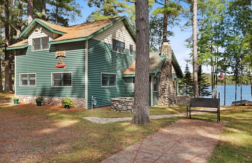 Manitowish Waters Casa | Dog-Friendly, Lakefront Home w/ Private Dock, Firepit, Sauna, & Free WiFi