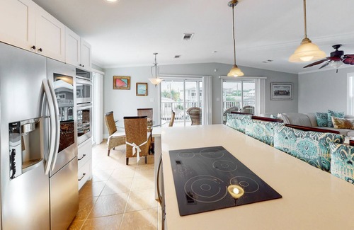 Sexton Cove Estates Casa | Dog-friendly, waterfront retreat with a pool, furnished deck, patio, dock, & AC