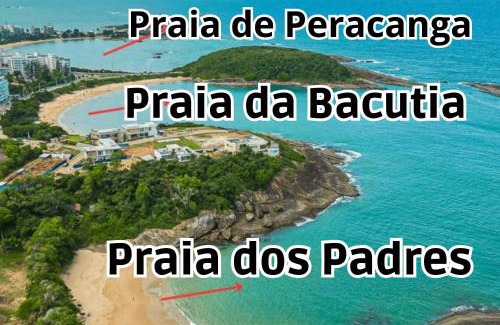 Meaipe Apartamento | Dois quartos com ar a 190 m de praia Paradisíaca