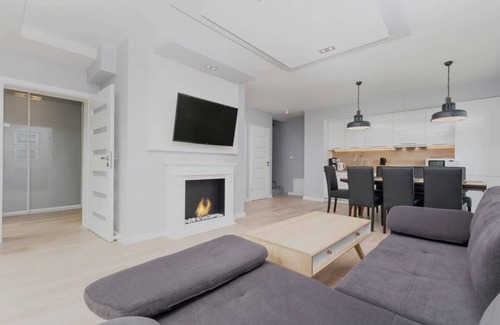 Kolczewo Casa | Casa de vacaciones Posejdon B con 2 dormitorios, jacuzzi y sauna