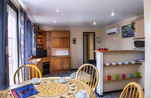 Les Cabanes de Fleury Casa | Domaine Les Mûriers - Mobilhome Classic 3 habitaciones 6 personas con aire acondicionado