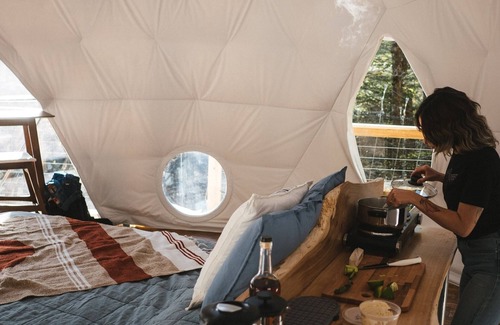 Rogers Hotel | Dome Town: Book all 3 Dome Town Treehouses!