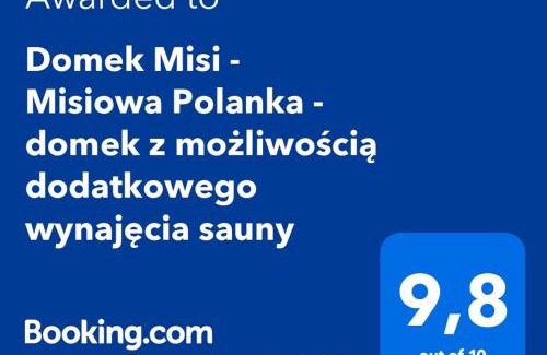 Marciszow Chalet De Esquí | Domek Misi - Misiowa Polanka - domek z możliwością dodatkowego wynajęcia sauny