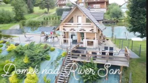 Olchowiec Casa | Domek Nad River San - pierwsza linia brzegowa - balia - łodzie - basen