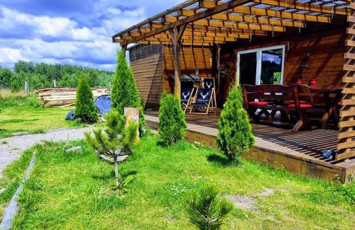 gmina Stezyca Casa | Domek uroczy i wilcza chatka,klimat górski na Kaszubach,balia,sauna,ognisko