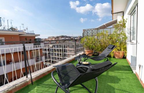 Quartiere XXII Collatino Apartamento | Domvs Tibvrtina - Solarium Zone, Terrace, A-C, Roma