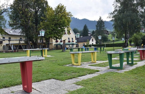 Aigen im Ennstal Cabaña | Doppelzimmer mit Dusche, WC - Landhotel-gut Puttererseehof