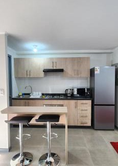 Talca Apartamento | Dormitorio matrimonial con baño privado - altos de san miguel