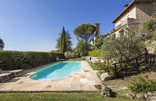 Castel San Gimignano Apartamento | habitación doble con entrada privada piscina comunitaria y jardín
