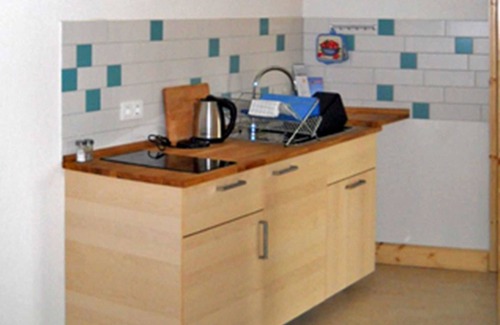Schwerin Apartamento | Habitación doble 3 - turquesa - vacaciones en la granja orgánica