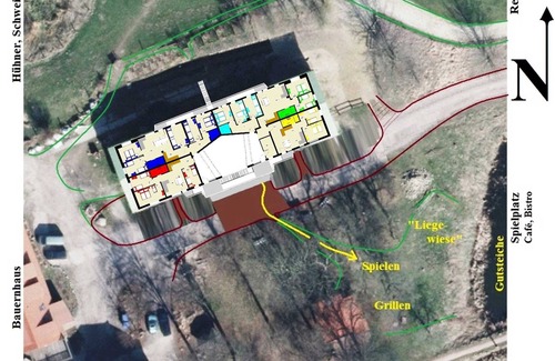 Schwerin Apartamento | Habitación doble 3 - turquesa - vacaciones en la granja orgánica