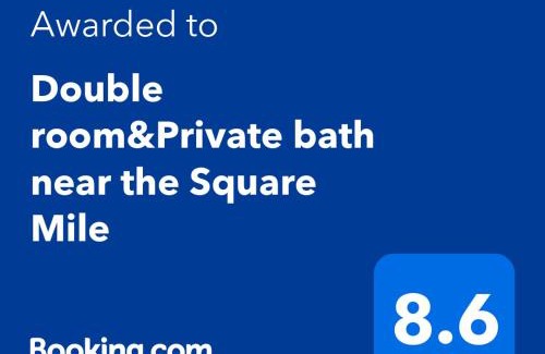 Farringdon Casa | Double room&Private bath near the Square Mile