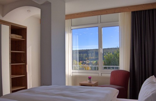 Sankt Georgen im Schwarzwald Apartamento | Double room with shower/toilet and balcony