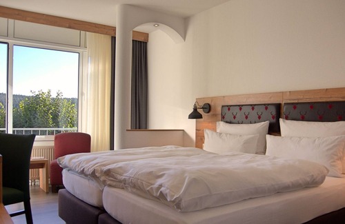 Sankt Georgen im Schwarzwald Apartamento | Double room with shower/toilet and balcony
