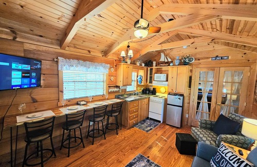 Sevierville Cabina | Douglas Lakeview 1 BR/1 Bath Log Cabin w/Lake Access & Launch, Near Smoky Mtns.