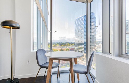 West Bellevue Apartamento | Downtown Bellevue Studio w Gym WD nr shops SEA-117