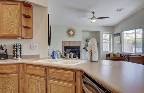 North Las Vegas Casa | Dreamy 3BR Retreat w/ Games, Firepit & Pool Table!