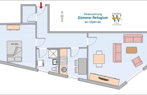 Lembruch Apartamento | Duemmer Refugium - Apartment for the young family