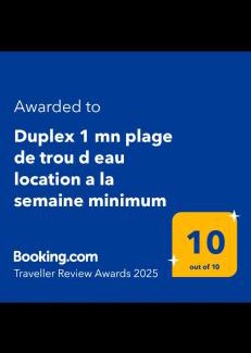 La Saline Les Bains Apartamento | Duplex 1 mn plage de trou d eau location a la semaine minimum