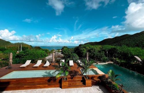 Anse Marcel Apartamento | Duplex de luxe avec piscine, vue mer et terrasse privée à Saint-Martin - FR-1-734-72