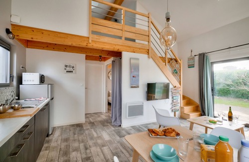Penmarch Chalet De Esquí | Dúplex para 6 - 100m playa de Pors Carn - Surf