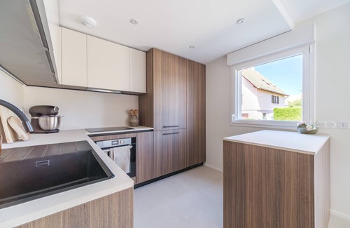 Bischwihr Casa | Duplex Jardin – Gîte des 4 Lions