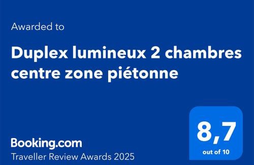 Valence Apartamento | Duplex lumineux 2 chambres centre zone piétonne