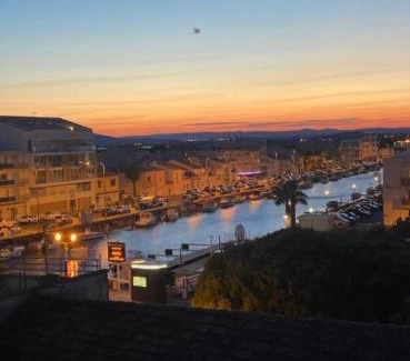 Palavas-les-Flots Apartamento | Duplex Lumineux- Vue Canal- Centreville- 6pers