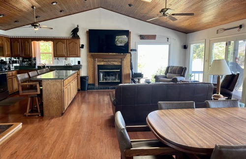 La Follette Casa | East Norris Point Breathtaking Lake View with Private Dock in Year Around Water