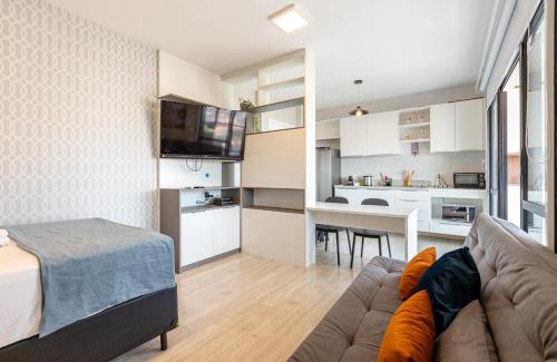 Campo Belo Apartamento | Easy Star - Studio vista livre no Campo Belo - UO03H