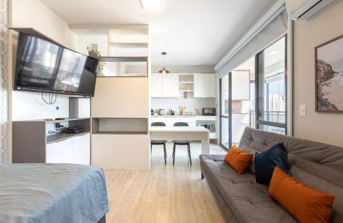 Campo Belo Apartamento | Easy Star - Studio vista livre no Campo Belo - UO03H