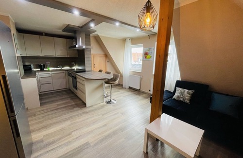 Bad Oeynhausen Apartamento | EasyStay#3 Cozy vacation apartment near the clinic with box spring bed & Netflix