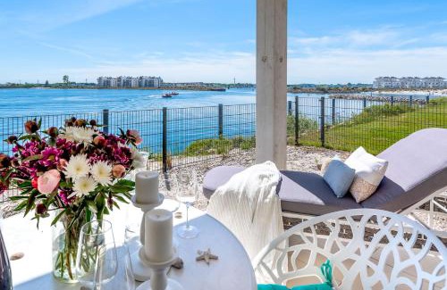 Kappeln Apartamento | Ebbe und Flut- direkt am Wasser, Hafenblick, Fahrstuhl, Sauna, ueberdachte Terrasse