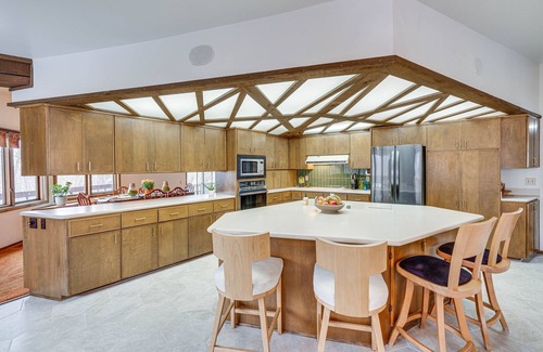 Hubertus Casa | Eclectic Hubertus Home w/ Game Room & Fire Pit!