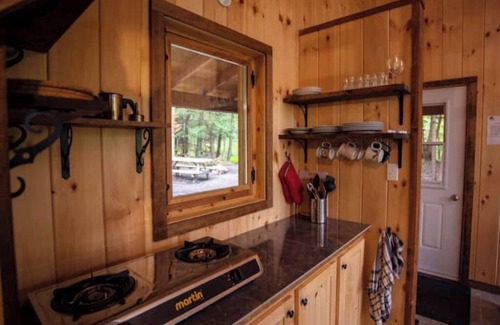 Saint-Etienne-De-Bolto Cabina | Eco-gîte with panoramic view: La Petite Nyctale