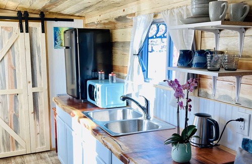 Arcata Cabina | Eco Retreat in Quiet Arcata Neighborhood with a private courtyard & kitchenette