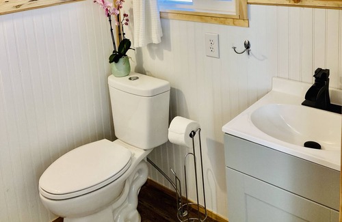 Arcata Cabina | Eco Retreat in Quiet Arcata Neighborhood with a private courtyard & kitchenette