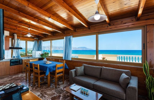 Kavros Casa | Effie Beach Front Apartment. Spectacular sea view and direct beach access