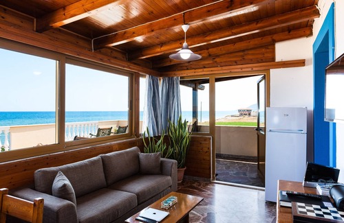 Kavros Casa | Effie Beach Front Apartment. Spectacular sea view and direct beach access