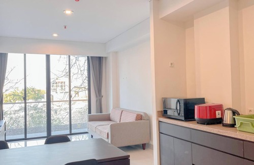 By Pass Ngurah Rai Apartamento | Elegant 2Br (No Kitchen) Apartment At Skales Residence Nusa Dua Bali